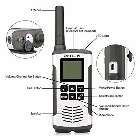 FA9135AX10 Retevis Rt45 2 Way Radio Walkie Talkies Long Range,Dual Watch Aa  Battery Vox,Two Way Radio Rechargeable,For Commercial Business