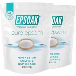 Epsoak Epsom Salt - 10 Lbs. (Qty 2 X 5 Lb. Bags) Magnesium Sulfate Usp
