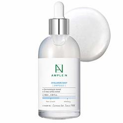 CORANA [AMPLE:N] Hyaluron Shot Ampoule 3.38 fl. oz. (100ml) - Hyaluronic Acid Powerful Hydrating Boosting Facial Serum, Plumps and Smoo