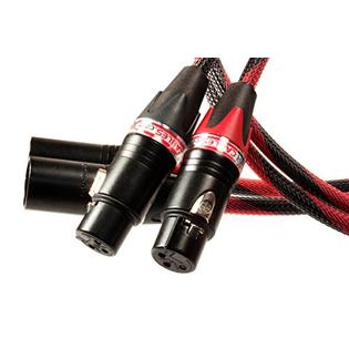 SSXLRP-3-MF Better Cables Silver Serpent Anniversary Edition Red/Black Balanced XLR Audiophile Audio Cables (Pair - 2 Cables) - High-End, Hi
