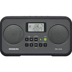 Sangean Pr-D19Bk Fm Stereo/Am Digital Tuning Portable Radio With Protective Bumper (Gray/Black)