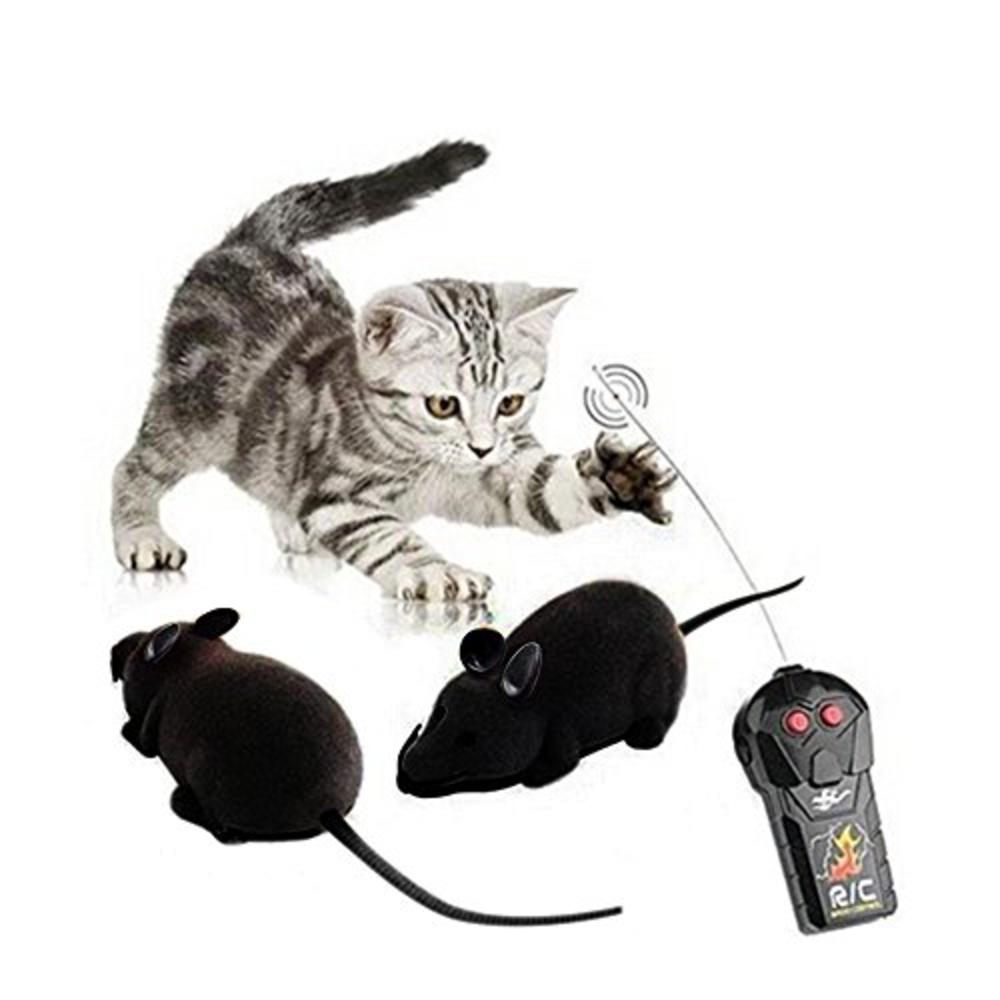 Giveme5 Wireless Remote Control Mock Fake Rat Mouse Mice Rc Toy Prank Joke Scary Trick Bugs For Party And For Cat Puppy Funny To