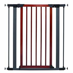 Midwest Homes For Pets MidWest Homes for Pe Steel Pet Gate W/ Textured Graphite Frame & Decorative Wood Door, 39H X 28-38W Inches