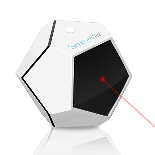 Serenelife Automatic Cat Laser Toy - Rotating Moving Electronic Red Dot Led Pointer Pen W/ Auto Wireless Control - Remote Light 