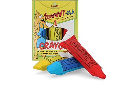 Yeowww! Ducky World Yeowww-Ola Crayons Cat Toy 3pc Set Organic Catnip