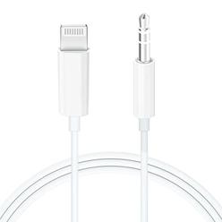 iSkey Aux Cord for iPhone, iSkey 3.5mm Aux Cable for Car Compatible with iPhone 13 12 11 XS XR X 8 7 6 iPad iPod for Car Home Stereo, 