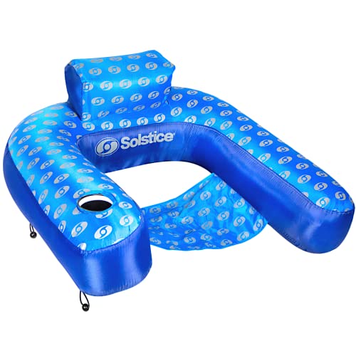 Swimline SOLSTICE BY SWIMLINE Fabric Covered Designer Loop Lounger | With Comfortable Sling Seat, Back Rest, Connector System, and Rigid 
