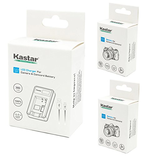 Kastar Hand Tools Kastar Battery (X2) & LCD Slim USB Charger for Panasonic DMW-BLC12, DMW-BLC12E, DMW-BLC12PP and Panasonic Lumix DMC-FZ200, DMC-F