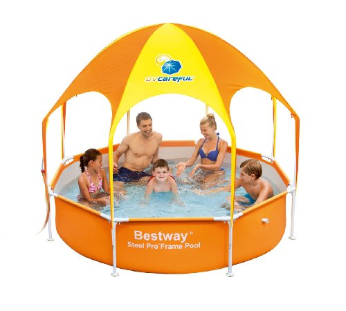 Bestway H2OGO! Splash-in-Shade Play Pool Orange