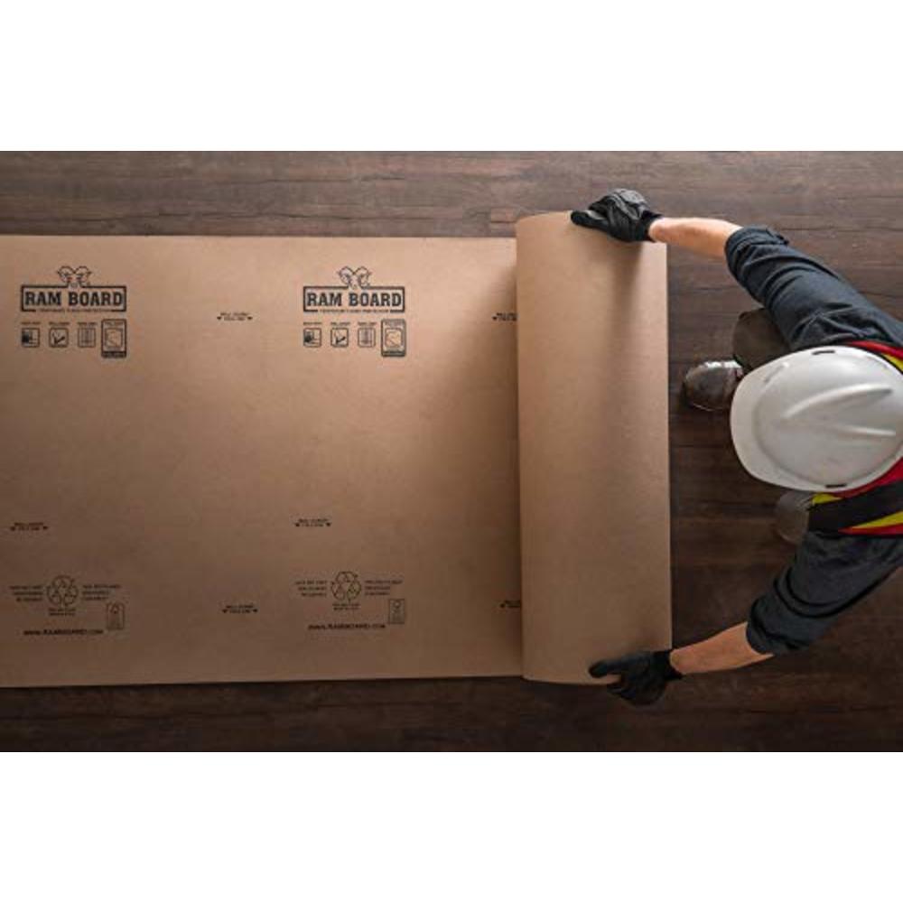 Ram Board 38 inch x 100 feet Heavy Duty Painting, Remodeling, Construction, Temporary Floor Protection (317 Sq. Ft.) - 46 RB 38-