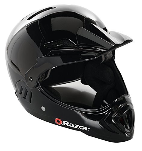Razor&Trade; Razor 97878 Child Full Face Helmet, Gloss Black