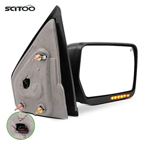 SCITOO Towing Mirror 2004-2006 for Ford for F-150 Rear View Mirror Automotive Exterior Mirror with Power Heated Front LED Signal