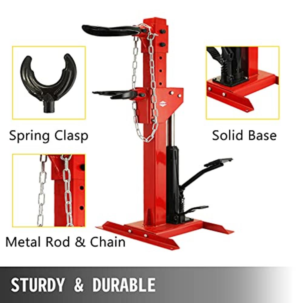 BestEquip 3 Ton Capacity Auto Strut Coil Spring Compressor Tool 6600LB Strut Compressor with 4 Snap Joints Air Hydraulic Tool fo