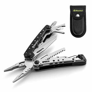 Maarten Lightweight Multitool Pliers, 11 in 1 Suspension Multi-Plier  Stainless Steel Portable Pocket Keychain Multi tool with Sp