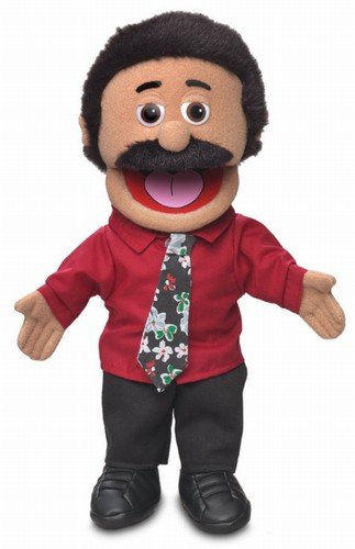 Silly Puppets 14" Carlos, Hispanic Dad / Businessman, Hand Puppet