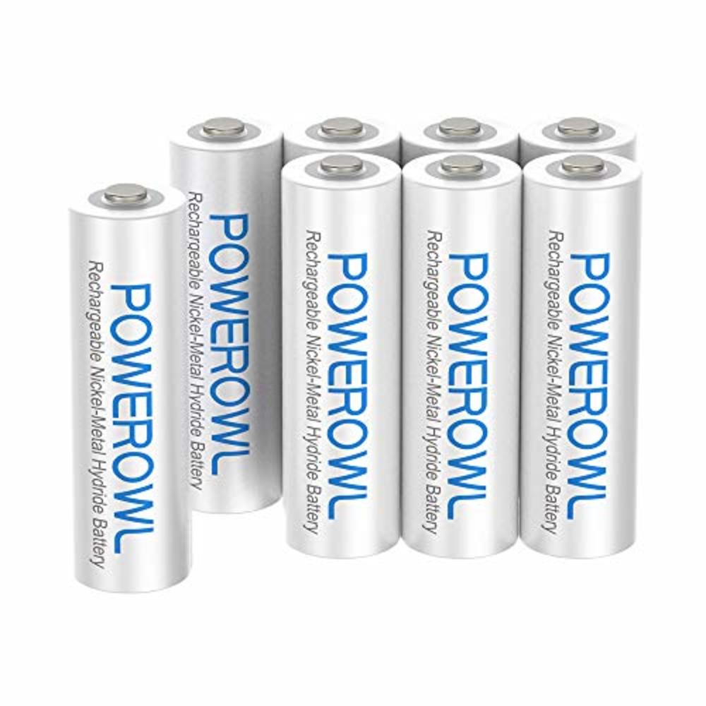 Powerowl AAA Rechargeable Batteries, POWEROWL Rechargeable AAA Batteries 1000mAh High Capacity 1.2V NiMH Low Self Discharge Rechargeable 