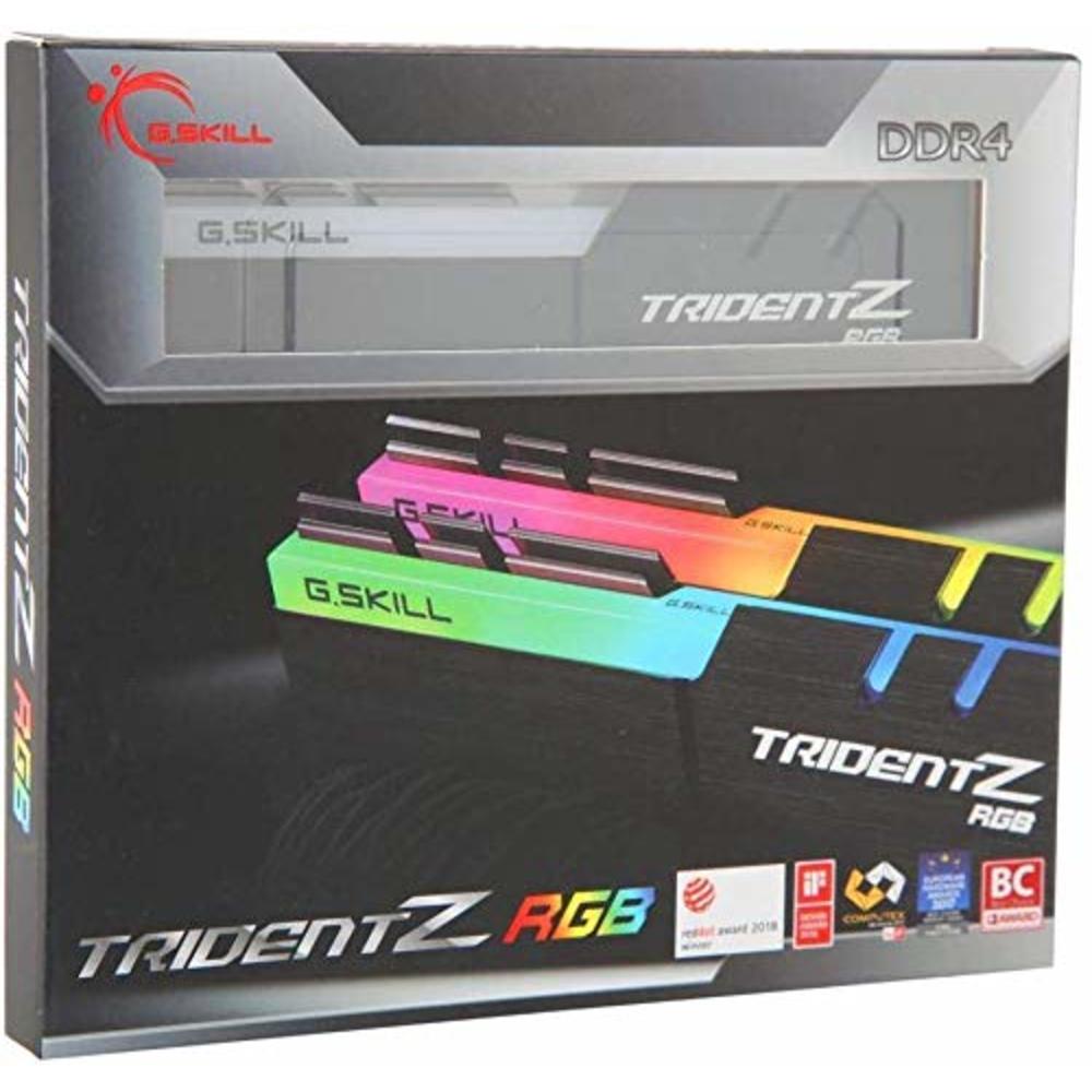 G.Skill Trident Z Rgb Series 32Gb (2 X 16Gb) 288-Pin Sdram (Pc4-25600) Ddr4 3200 Cl16-18-18-38 1.35V Dual Channel Desktop Memory