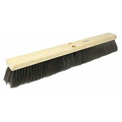 Weiler 42002 24" Block Size, Black Horsehair Fill, Fine Sweep Floor Brush,Natural