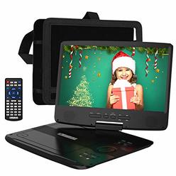 backup leerling vereist HDJUNTUNKOR HDPDVD-01 Hdjuntunkor Portable Dvd Player With 10.1" Hd Swivel  Display Screen, 5 Hour Rechargeable Battery, Support Cd/Dvd/Sd Card/Usb, Ca