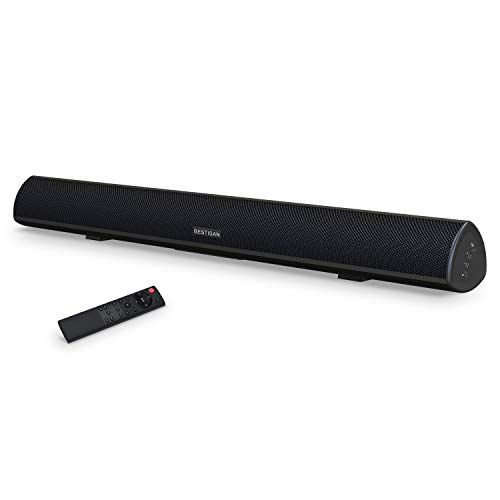 Bestisan 80 Watt Soundbar, Sound Bars For Tv Of Home Theater System (Bluetooth 5.0, 34 Inch, Dsp, Strong Bass, Wireless Wired Co