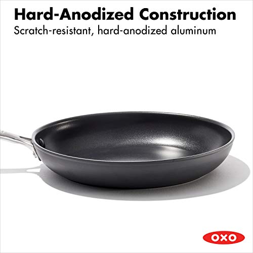 OXO Good Grips Pro Nonstick Dishwasher Safe Black Frying Pan, 10