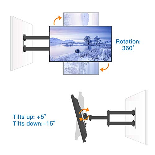 Photo 1 of EVERVIEW Full Motion TV Monitor Wall Mount Bracket Articulating Arms Swivel Tilt Extension Rotation for Most 13-40 Inch LED LCD
