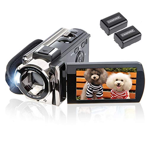 kicteck Video Camera Camcorder Digital Camera Recorder Kicteck Full Hd 1080P 15Fps 24Mp 3.0 Inch 270 Degree Rotation Lcd 16X Zoom Camcor