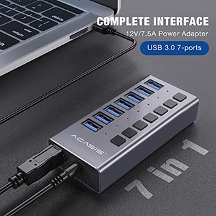 Acasis Powered Usb Hub Acasis 7 Ports 36w Usb 3 0 Data Hub With Individual On Off Switches And 12v 3a Power Adapter Usb Hub 3 0 Spl Acasis Powered Usb Hub Acasis 7 Ports 36w Usb 3 0 Data Hub With Individual On Off Switches And 12v 3a Power Adapter Usb Hub 3 0 Spl