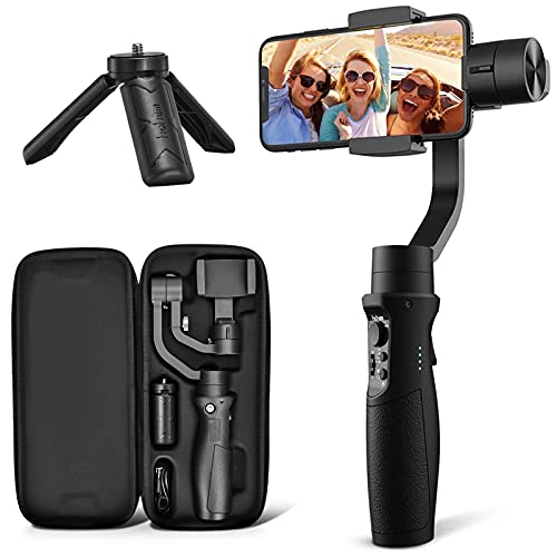Hohem 3-Axis Gimbal Stabilizer for iPhone 12 11 PRO MAX X XR XS Smartphone Vlog Youtuber Live Video Record with Sport Inception Mode F