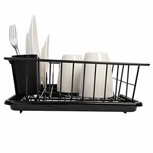 Sweet Home Collection Dish Drainer Drain Board and Utensil ...