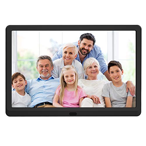 Atatat 10 Inch Digital Picture Frame With 1920X1080 Ips Screen Digital Photo Frame Adjustable Brightness, Photo Deletion, Timing Power 
