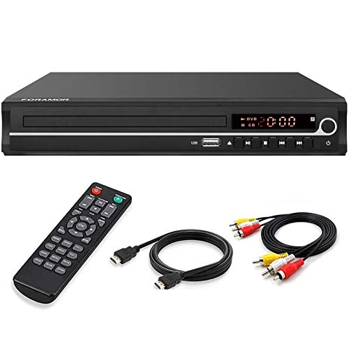 Foramor Dvd Player,Foramor Hdmi Dvd Player For Smart Tv Support 1080P Full Hd With Hdmi Cable Remote Control Usb Input Region Free Home 