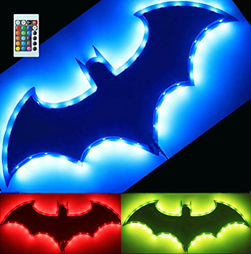 ZAGEVIVIN Led Batman Light Batman Gifts For Men Led Lights For Bedroom Colorful Remote Control Projection Night Light, Holiday Decoration 