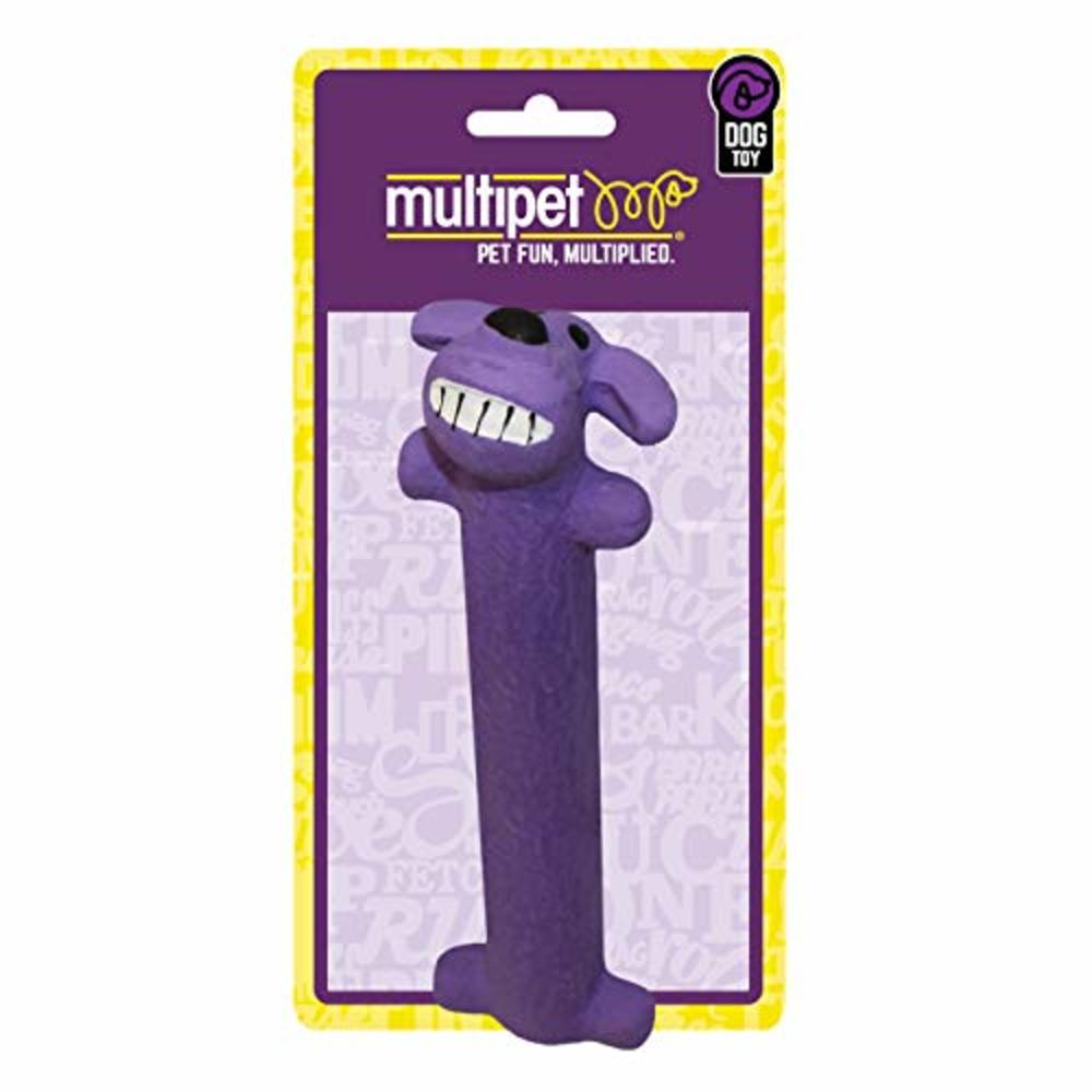 Multipet Original Loofa Dog Latex Ruff 6" Dog Toy, Assorted Colors