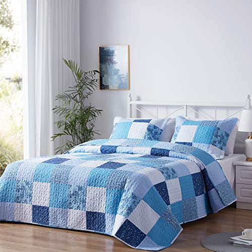 Sunstyle Home King Size Quilt Set Lightweight Microfiber Soft Coverlet Reversible Quilted Pattern Bedspreads For All Sunstyle Home King Size Quilt Set, Sears King Size Bedspreads