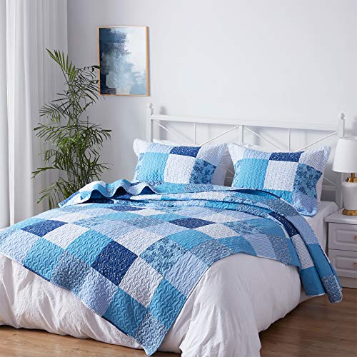 Sunstyle Home King Size Quilt Set Lightweight Microfiber Soft Coverlet Reversible Quilted Pattern Bedspreads For All Sunstyle Home King Size Quilt Set, Sears King Size Bedspreads