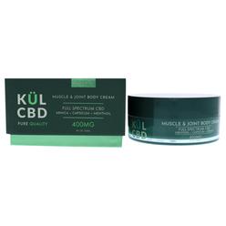 Kul CBD Muscle And Joint Body Cream Full Spectrum 400mg CBD by Kul CBD fir Unisex - 4 oz Body Cream
