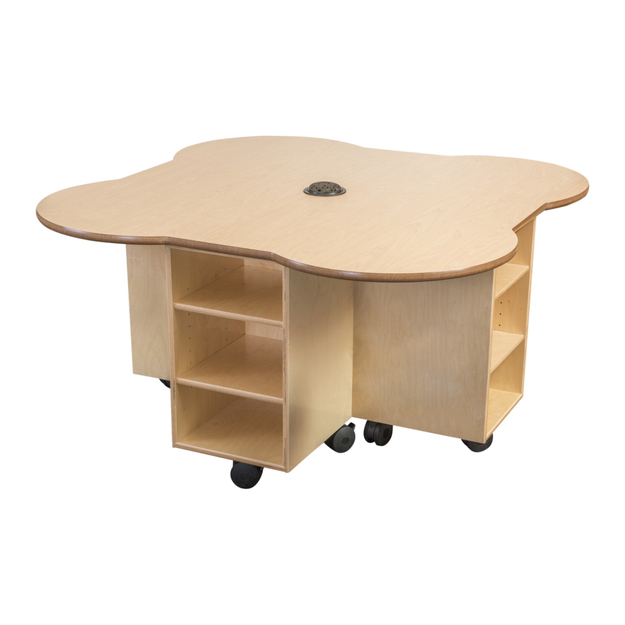 Childcraft Mobile STEAM Table, 47-3/4 x 47-3/4 x 25 Inches