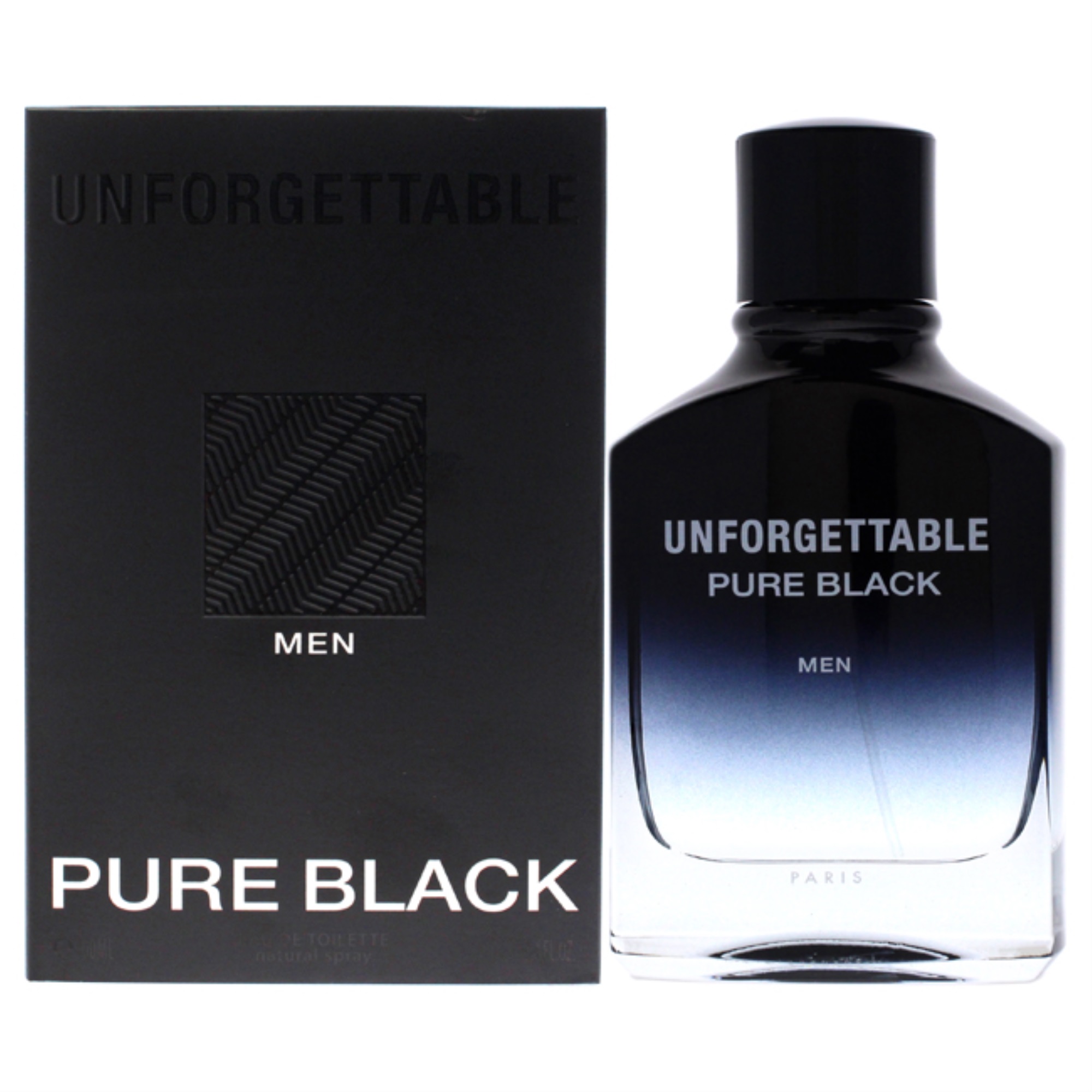 GLENN PERRI amunfpb34s 3.4 oz Unforgettable Pure Black Eau De Toilette Spray for Men