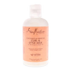 Shea Moisture Coconut & Hibiscus Curl & Style Milk by Shea Moisture for Unisex - 8 oz Cream