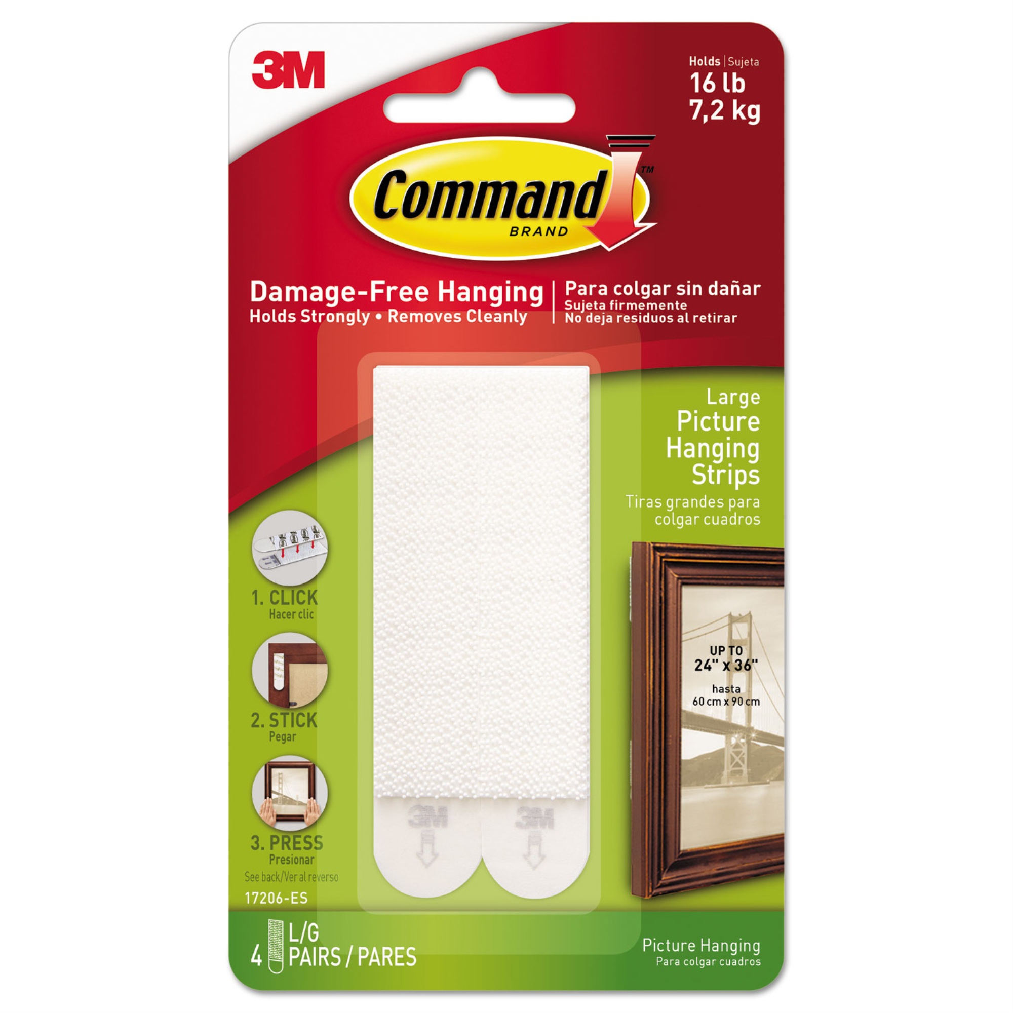 Essendant, Inc Command Picture Hanging Strips ,STRIP,PICTR HNGING,4PK,WH