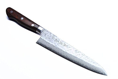 Yoshihiro Cutlery Yoshihiro VG10 16 Layer Hammered Damascus Gyuto Japanese Chefs Knife (8.25 (210mm))
