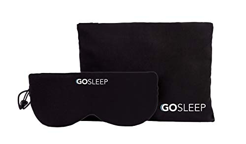 GOSLEEP Travel Pillow - Sleep Mask and Memory Foam Pillow That Prevents Head Bobbing and Blocks Light for Better Sleep During Ro