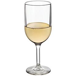 Drinique Stemmed Wine Glass Unbreakable Tritan Stemware, 12 oz (Set of 4), Clear