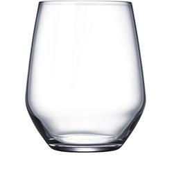 Circleware Basic Stemless White-Red Wine Drinking Glasses, Set of 4, 16 ounce, Limited Edition Glassware