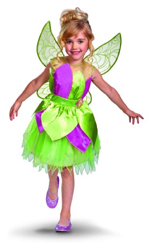Disguise Disney Fairies Tinker Bell Deluxe Girls Costume, 3T-4T