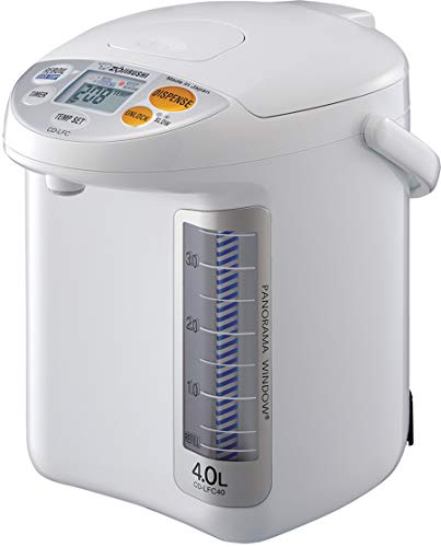 Zojirushi CD-LFC40 Panorama Window Micom Water Boiler and Warmer, 135 oz/4.0 L, White
