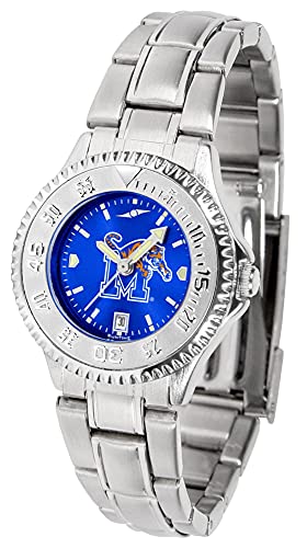 Suntime Suntyme Suntime ST-CO3-MET-COMPLM-A Memphis Tigers-Ladies Competitor Steel AnoChrome Watch