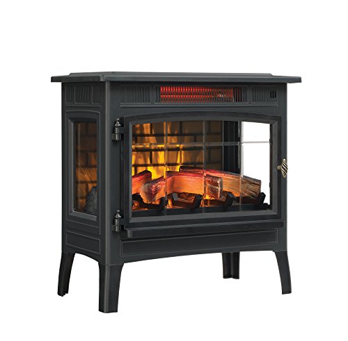 Duraflame 3D Infrared Electric Fireplace Stove with Remote Control - Portable Indoor Space Heater - DFI-5010 (Black)