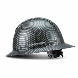 ACERPAL Full Brim Hard Hat, OSHA Construction Work Safety Helmet, 6 Point Adjustable Ratchet Suspension, Carbon Fiber Sleek In S